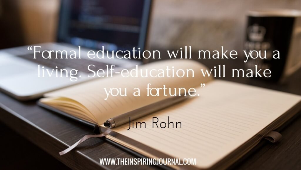 jim rohn quotes on education