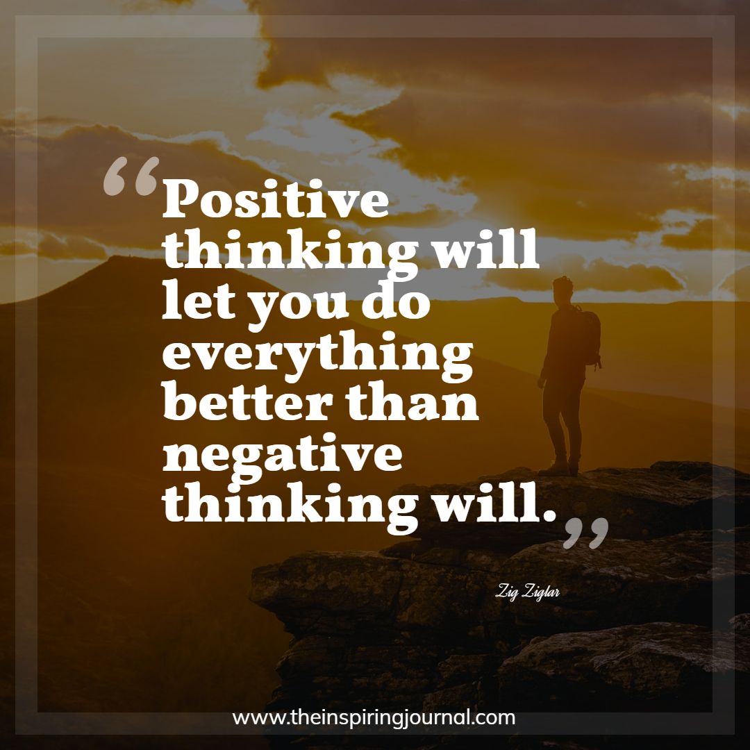 positive thinking quotes | The Inspiring Journal